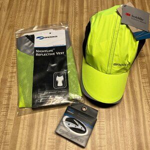 Brooks reflective wear lot vest cap light unisex neon color
